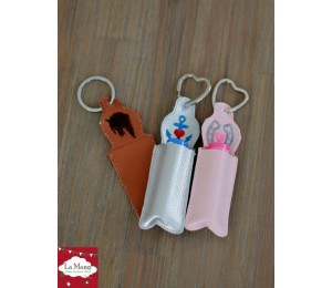 Stickdatei- ITH Lippenbalsam oder USB Stick Tasche STERN